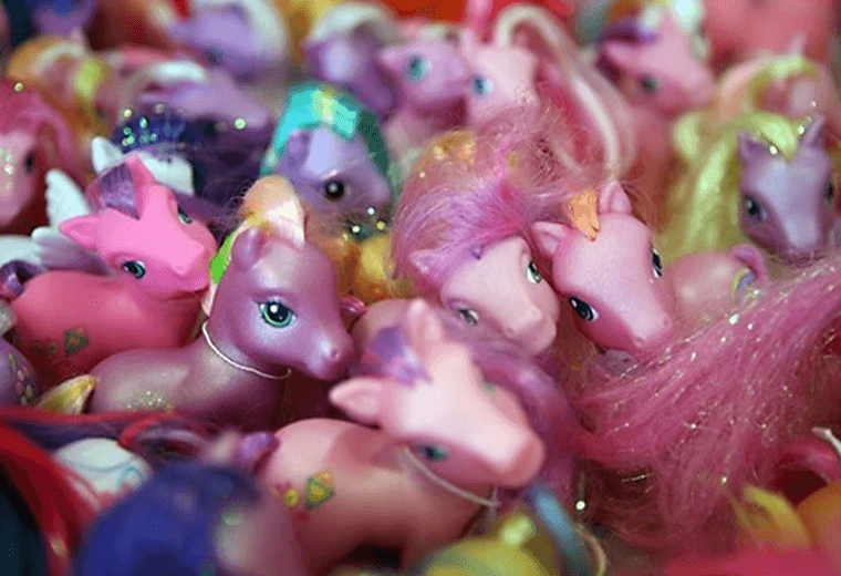 Collection of My Little Pony toys