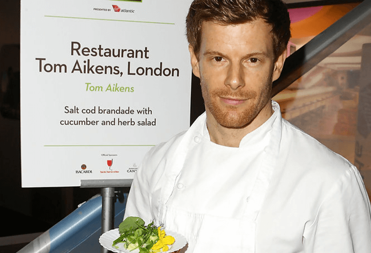 Tom Aikens in his chef whites