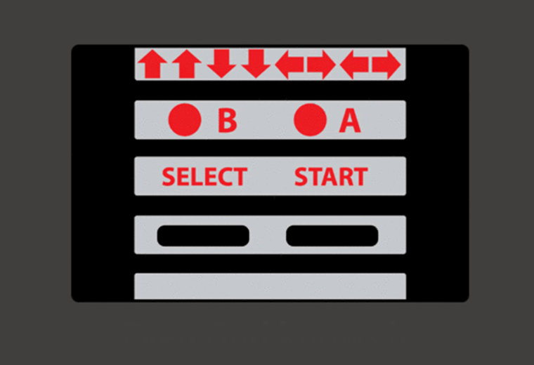Cheat graphic from Konami Code