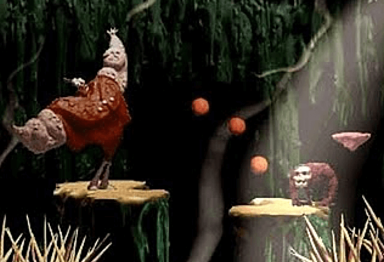 Features claymation style graphics in a more accessible action game.