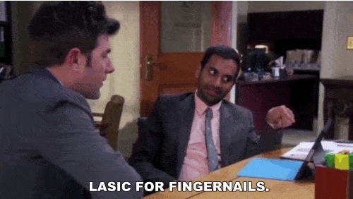 Meaning you’d only ever need to cut your fingernails once - providing Tom could get his well-manicured hands on "… a complicated laser I have no idea how to build.”