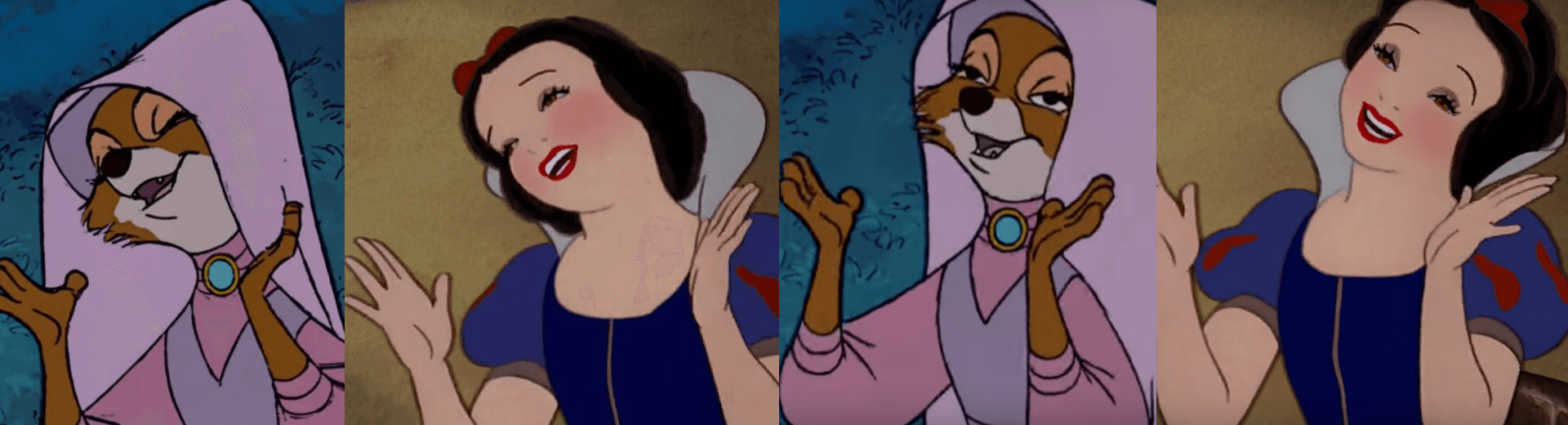Disney's cartoon recycling exposed - Snow White and Maid Marian.