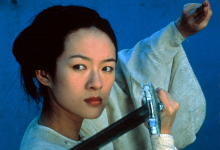 Zhang Ziyi as Jen Yu, not crouching