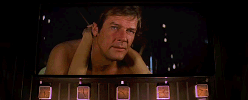 Roger Moore as James Bond (Live and Let Die, 1973)