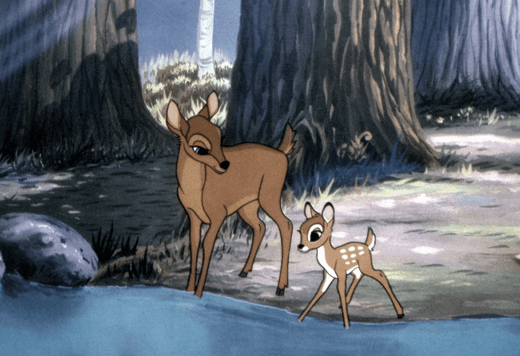 Bambi's mom: there's nothing as scary as a child who's lost its mother.