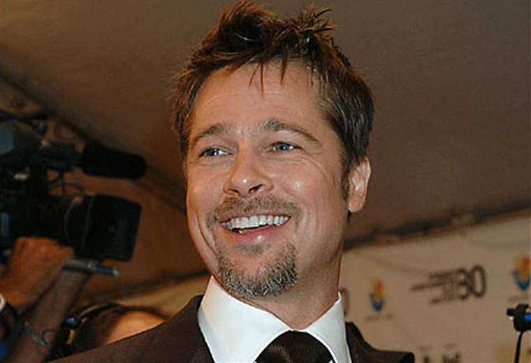 It's Mr Pitt's 'little old man look'.