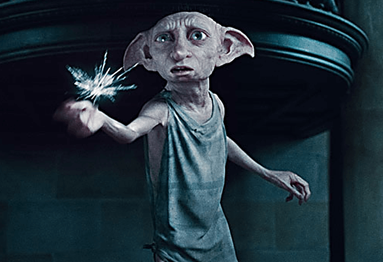 Dobby, a comedy version of Gollum.