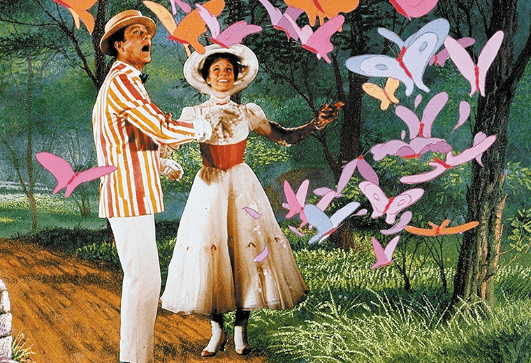 Dick Van Dyke, the film is almost as famous for his bad accent as for 'Maori Parpins'!