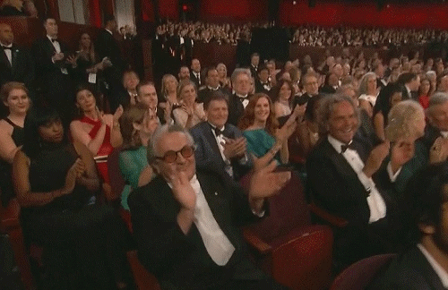It was a great night for Mad Max director George Miller and his wife Margaret Sixel (source: Twitter/@tivoti)