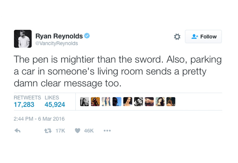 Source: Twitter / @VancityReynolds