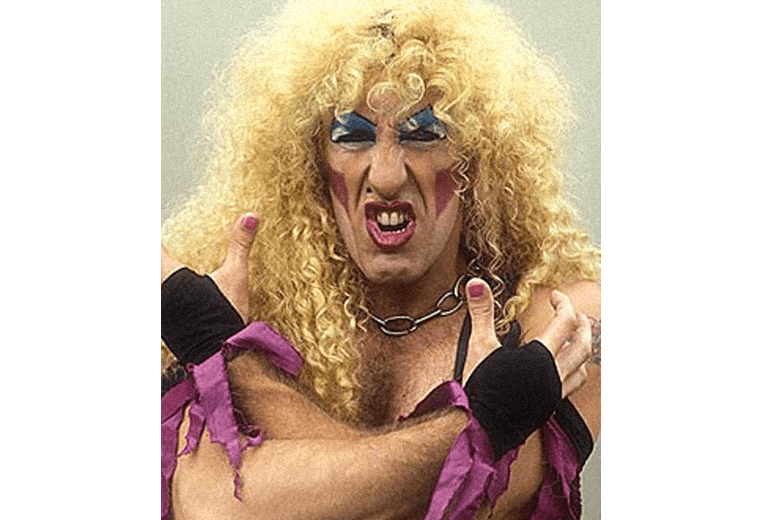 Dee Snider, frontman of glam metal band Twisted Sister.