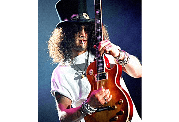 Slash and his iconic top hat.