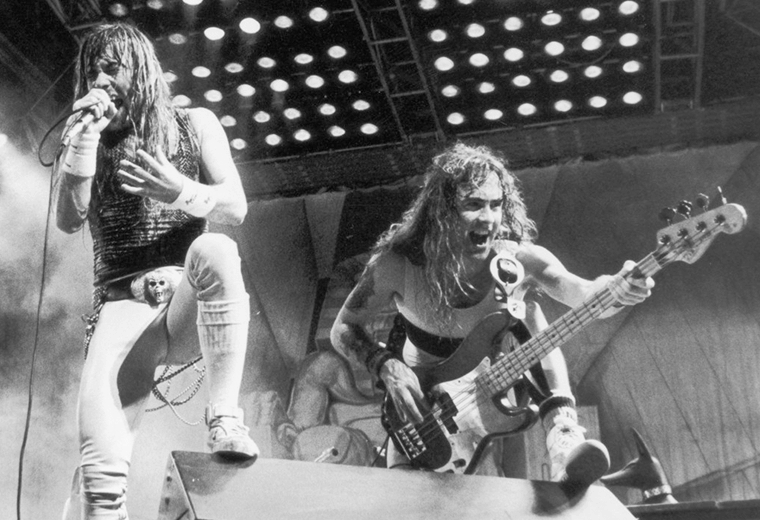Iron Maiden’s Bruce Dickinson towered over the metal scene.