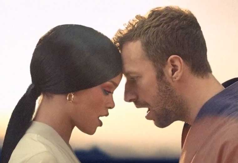 Coldplay and Rihanna
