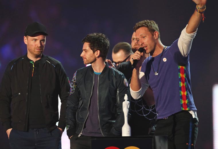 Coldplay's Chris Martin tries to remember Years & Years' name
