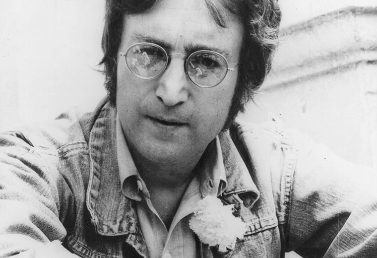 John Lennon in denim jacket
