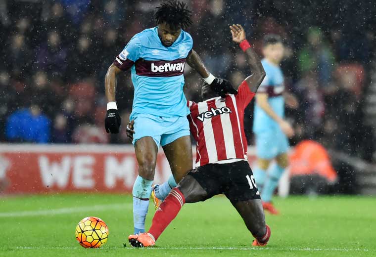 Alex Song won 43% of tackles in the Premier League last season, whilst on loan at West Ham United.