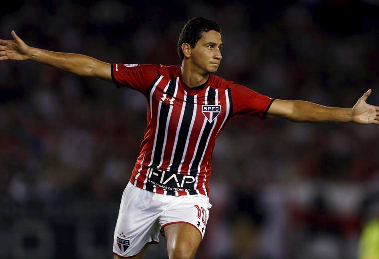 Ganso has scored once a created 18 chances for Sao Paulo this season.