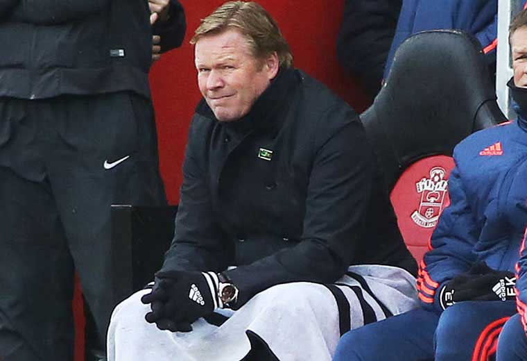 Koeman’s wet towel