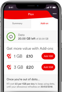 Virgin Mobile app