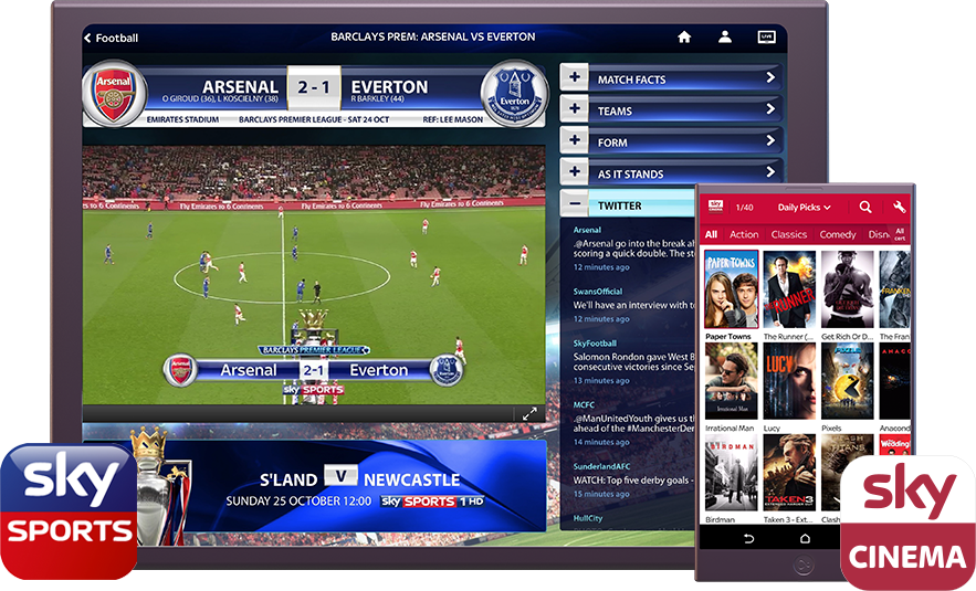 Sky sports devices image