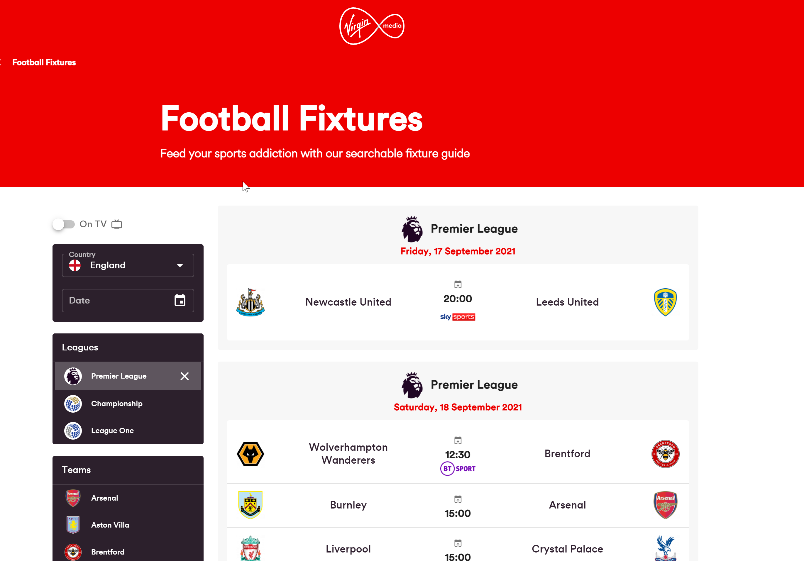 Football Fixtures