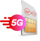 Blank purple SIM card