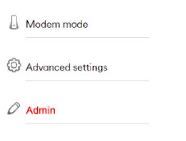 Select admin and then Change password