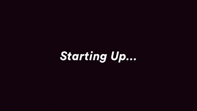 TV Starting up screen