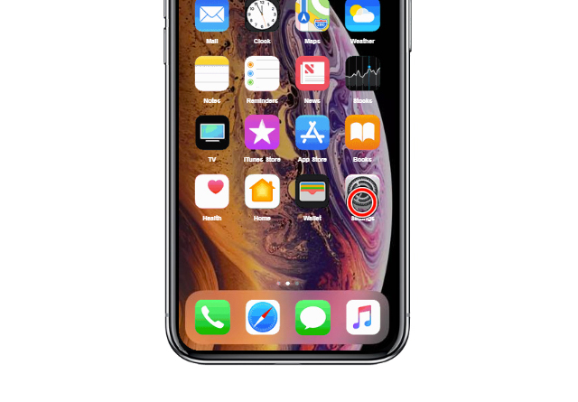 From the home screen on you mobile tap Settings