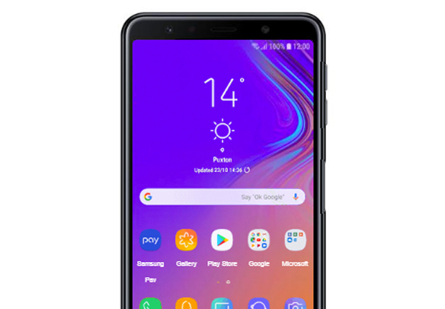 From your mobile home screen swipe either up or down to access apps