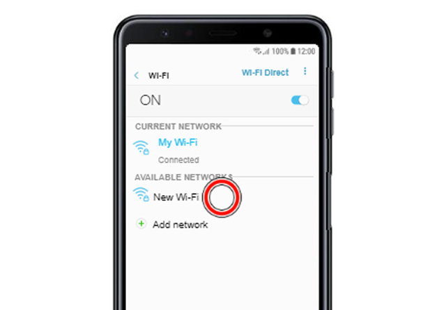 Tap the network you'd like to connect to