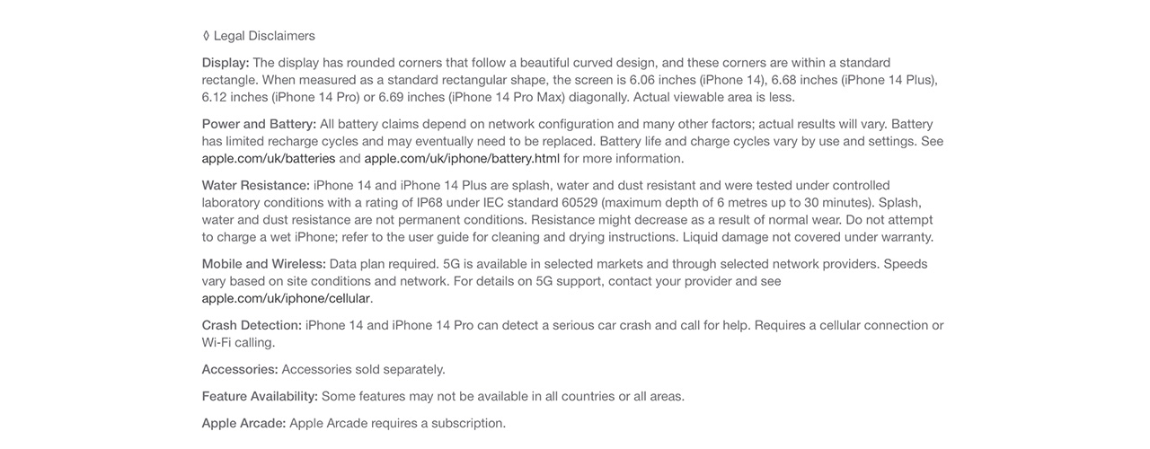 iPhone 14 and 14 Plus features
