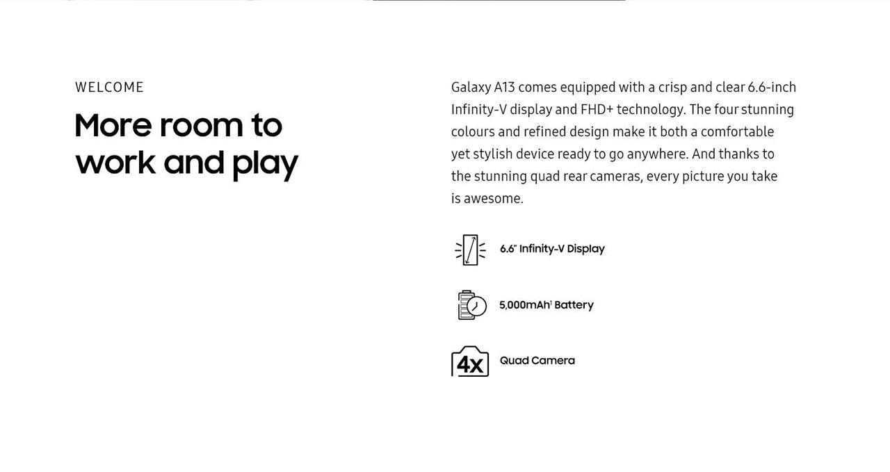 The Samsung Galaxy A13 5G