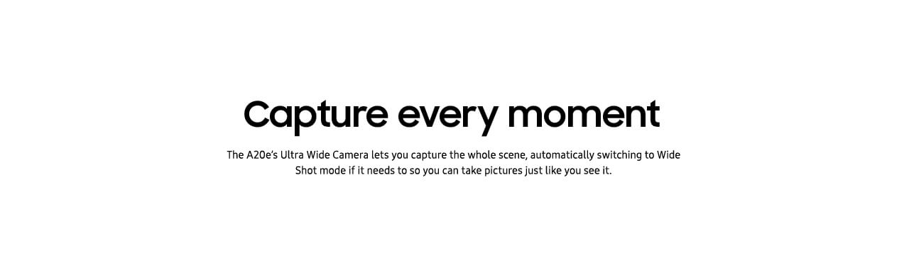 Galaxy A20e features