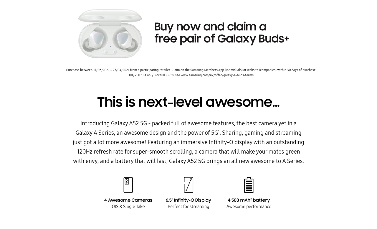 Samsung Galaxy A52 5G