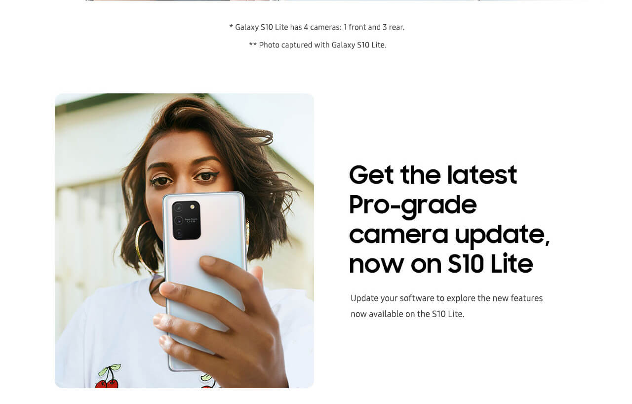 Samsung Galaxy S10 Lite
