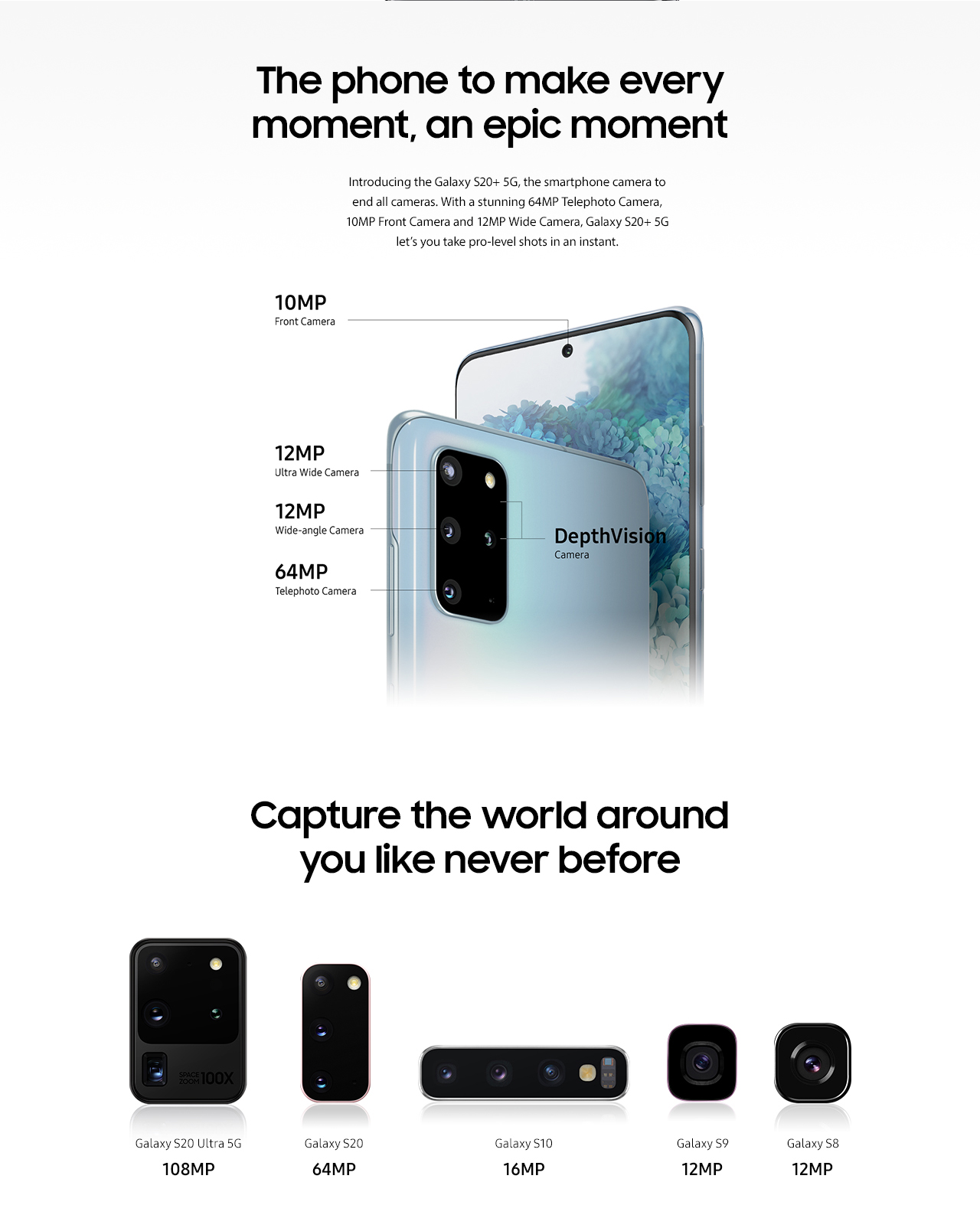The Samsung Galaxy S20+