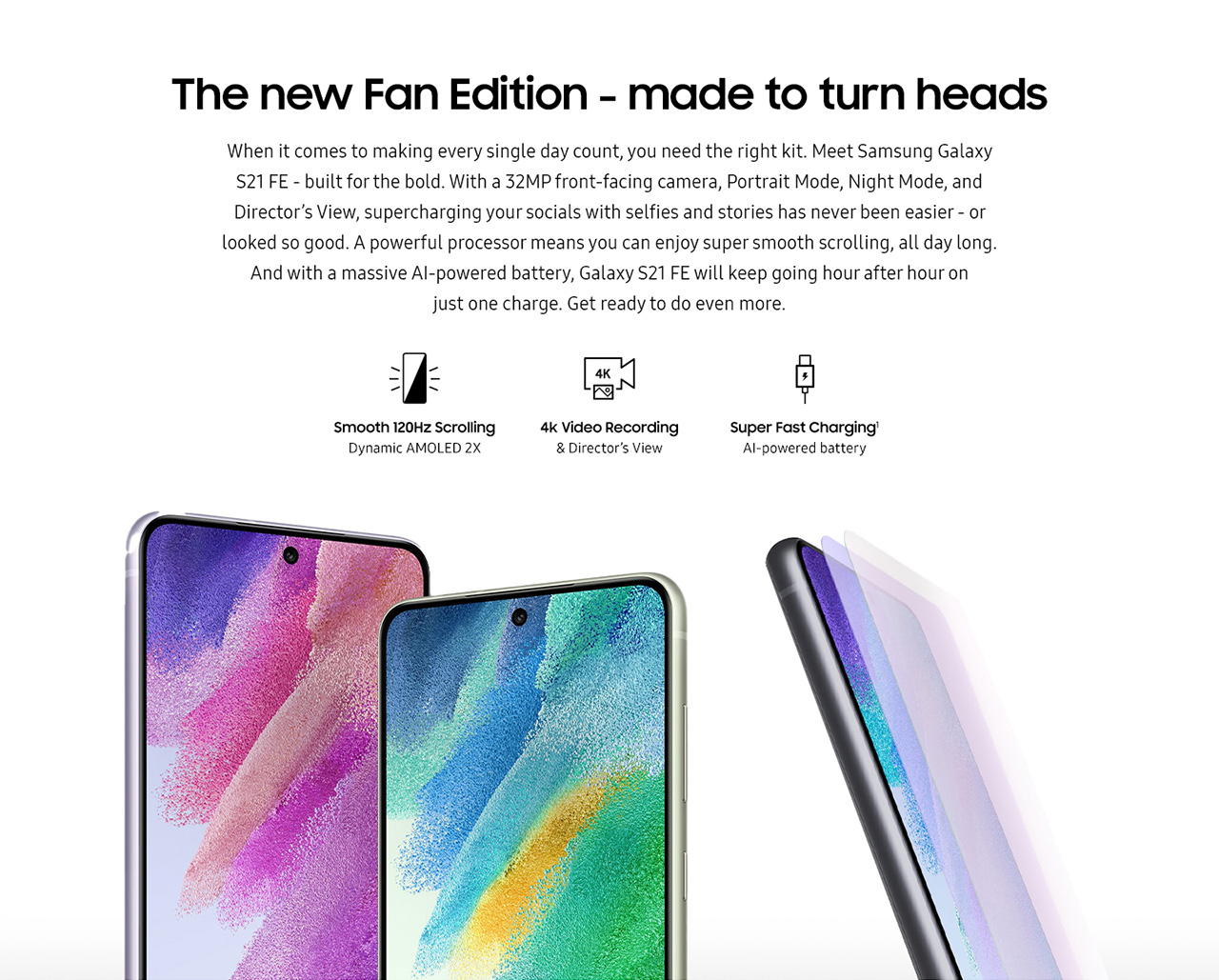 Samsung S21 FE 5G features