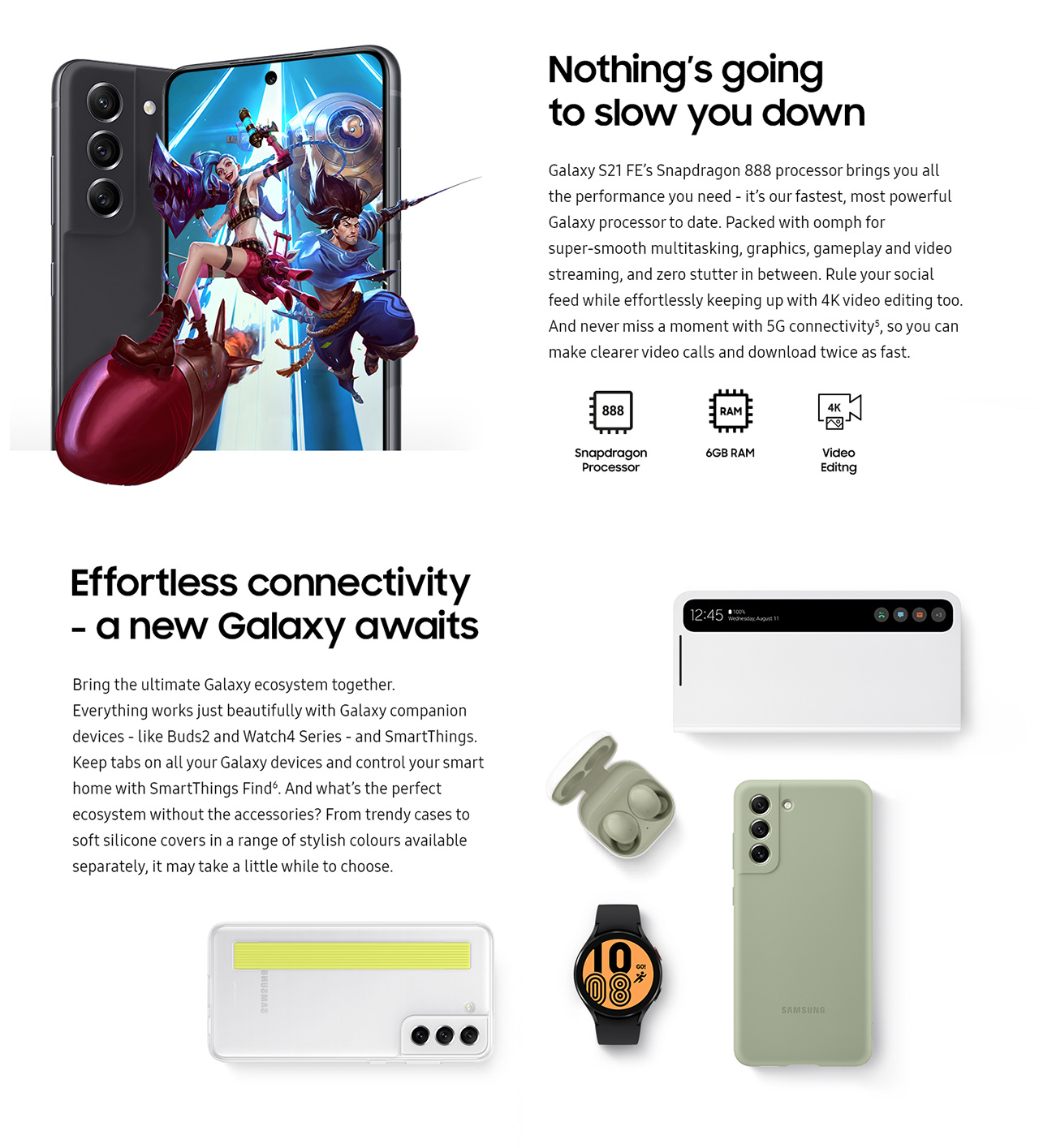 Samsung S21 FE 5G Features