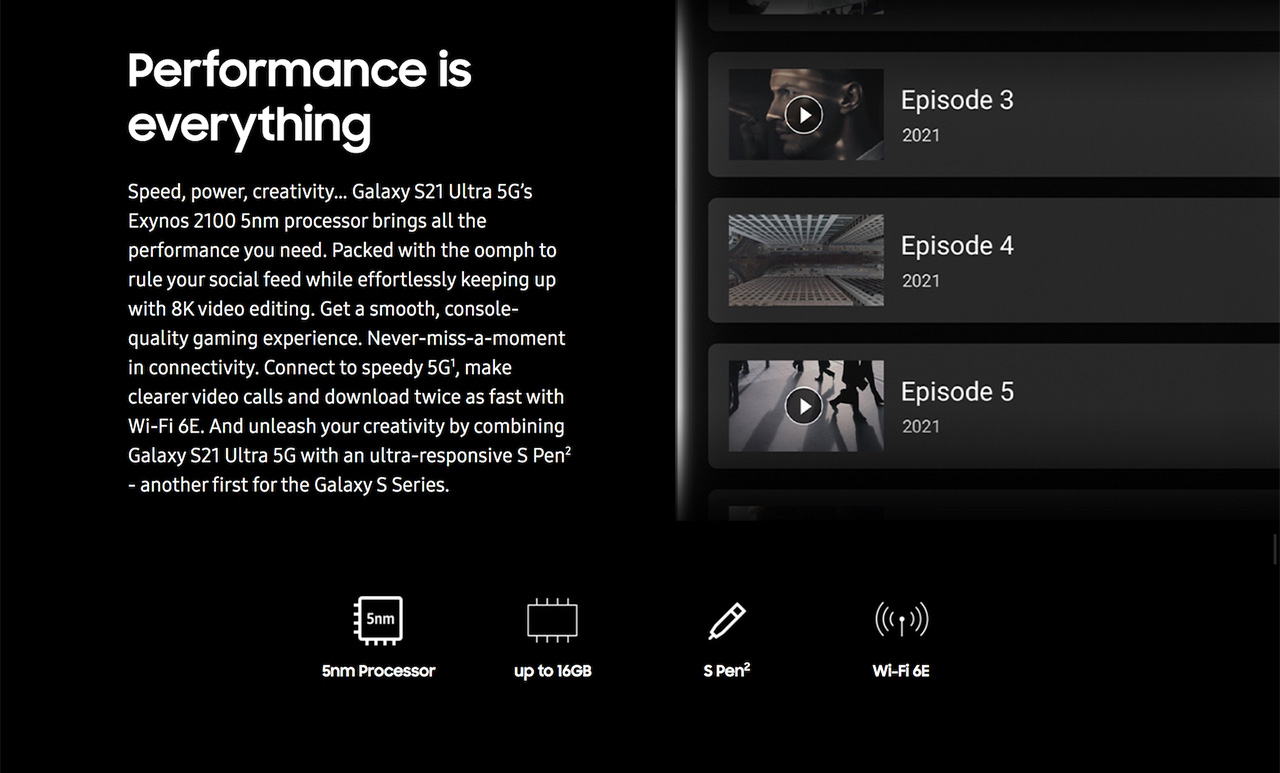 The Samsung Galaxy S21 Ultra