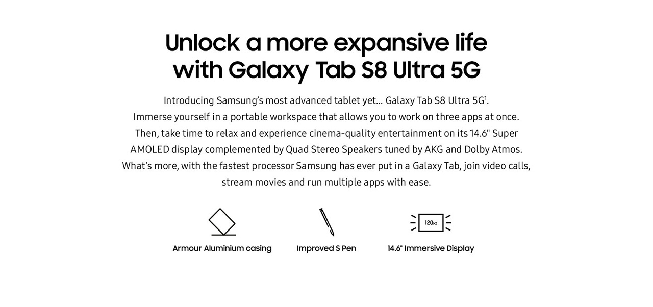 The Samsung Galaxy Tab S8 5G Ultra