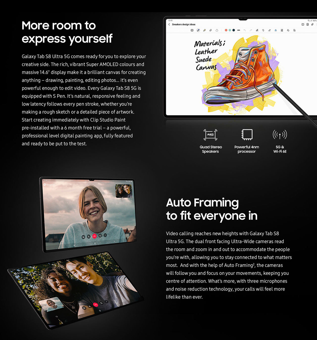 The Samsung Galaxy Tab S8 5G Ultra