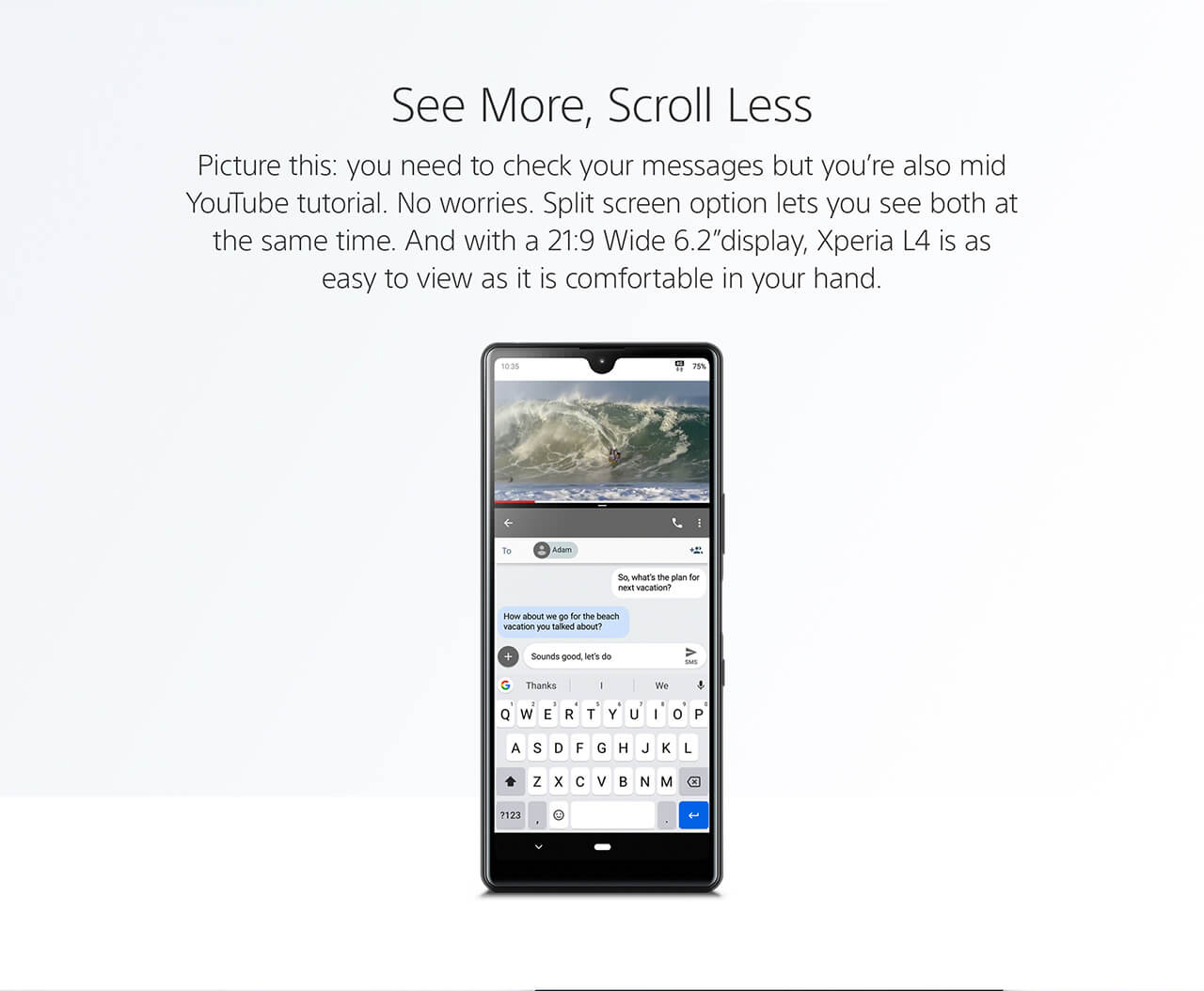Sony Xperia L4 features