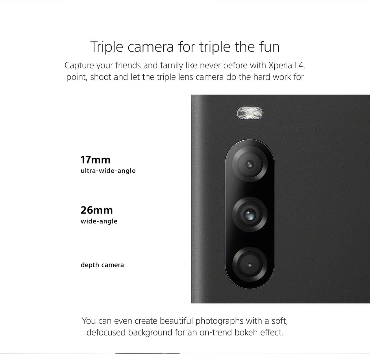 Sony Xperia L4 features