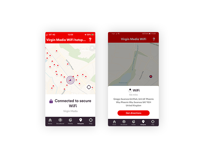 Connect to Virgin Media WiFi when you're out and about