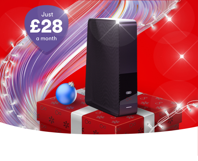 Get our Ultrafast Broadband all wrapped up with free set up, just in time for Christmas
