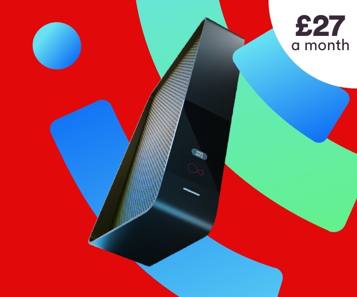 Combine ultrafast M100 Fibre Broadband with inclusive weekend calls for just £27 a month.