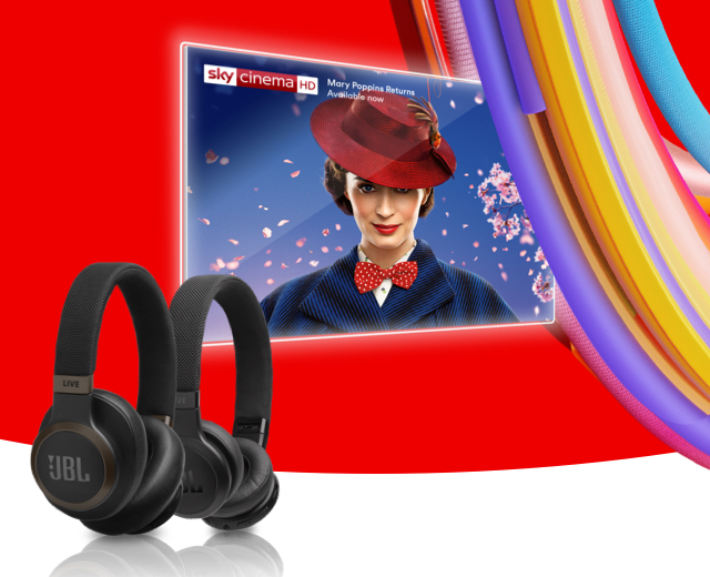Rock out everywhere you go with a free pair of JBL LIVE wireless headphones on all bundles and broadband and phone packages