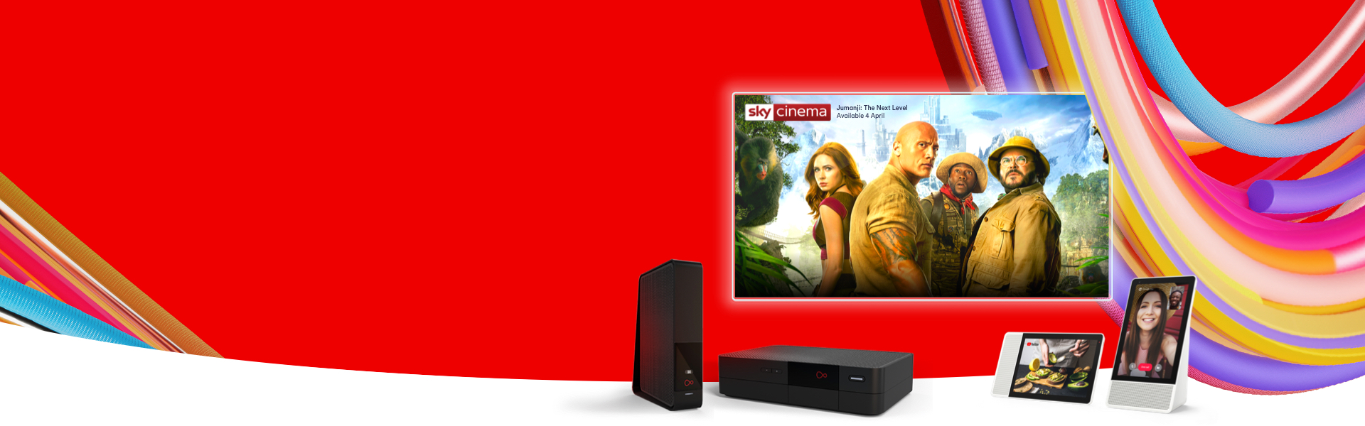 Combine 220 channels with ultrafast M100 broadband and you have our epic Bigger bundle. And now, it’s only £45 a month. Bargain.
